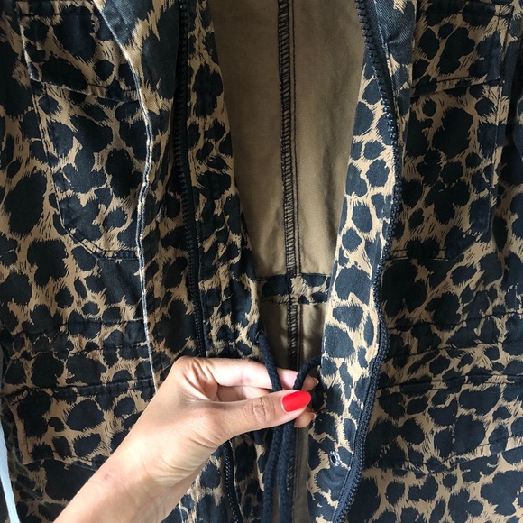 Primark leopard animal print twill utility jacket - Picture 5 of 7